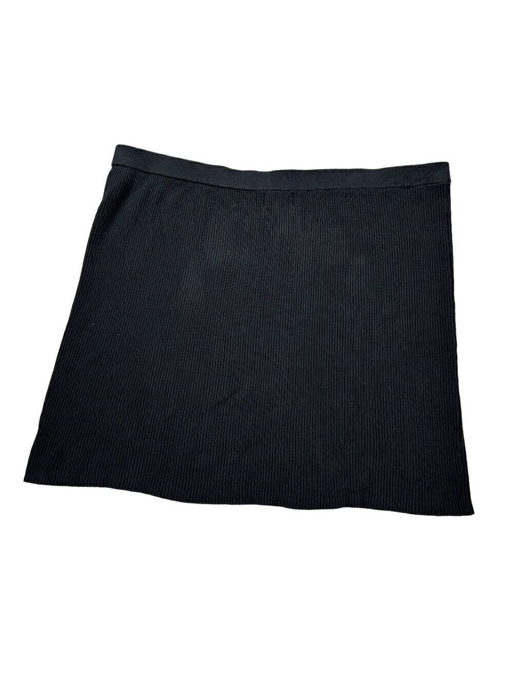Old Navy Black Rib-Knit Stretch Pencil Skirt Size 3X